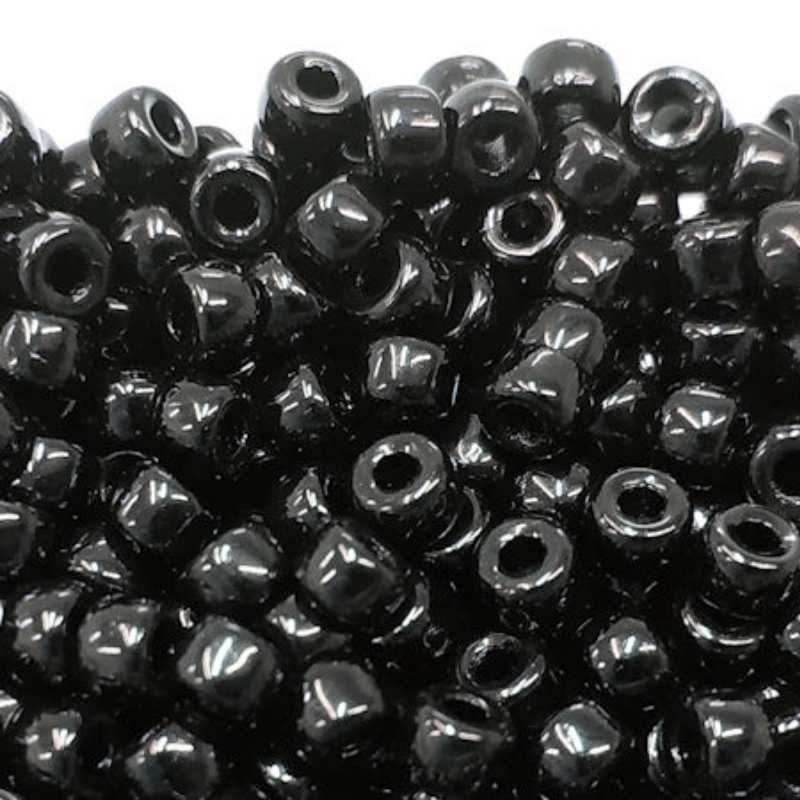 6/0 Matubo Beads - Jet Black - 5 gr. -  - Crystaldreams Abalorios