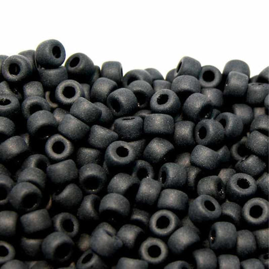 6/0 Matubo Beads - Matte Black - 5 gr. -  - Crystaldreams Abalorios