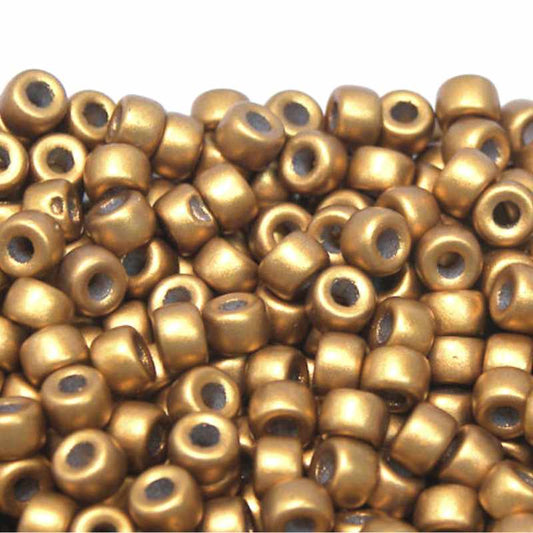 6/0 Matubo Beads - Matte Gold - 5 gr. -  - Crystaldreams Abalorios