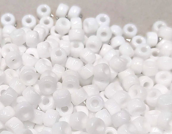 6/0 Matubo Beads - Opaque Matte White - 5 gr. -  - Crystaldreams Abalorios