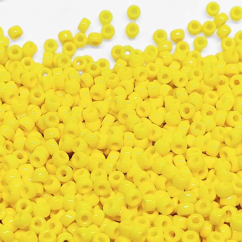6/0 Matubo Beads - Opaque Yellow - 5 gr. -  - Crystaldreams Abalorios