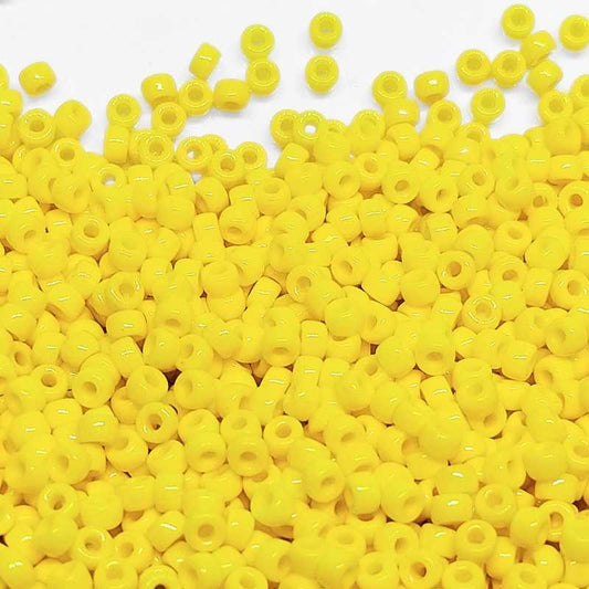 6/0 Matubo Beads - Opaque Yellow - 5 gr. -  - Crystaldreams Abalorios