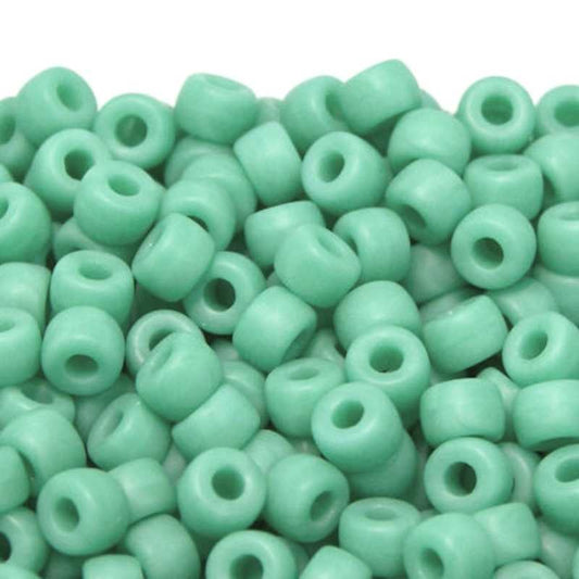 6/0 Matubo Beads Rocallas - Matte Green Turquoise - 5 gr. -  - Crystaldreams Abalorios