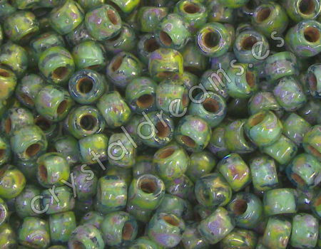 7/0 Matubo Beads - Aquamarine Travertin Dark - 5 gr. -  - Crystaldreams Abalorios