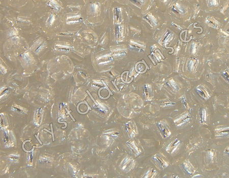 7/0 Matubo Beads - Crystal Silver Lined - 5gr. -  - Crystaldreams Abalorios