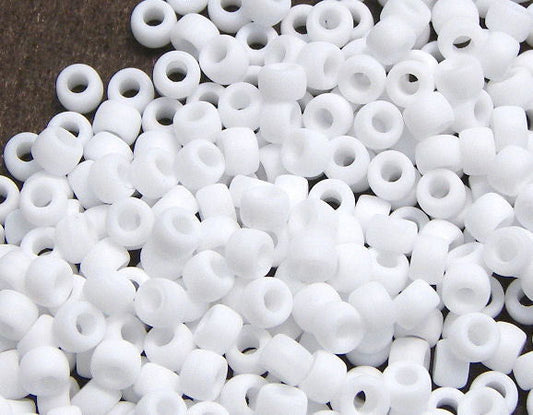 7/0 Matubo Beads - Matte Opaque White - 5gr. -  - Crystaldreams Abalorios
