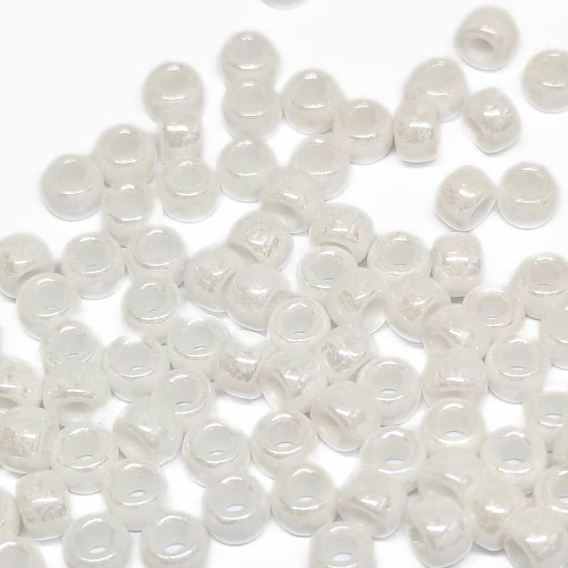 7/0 Matubo Beads - Opaque White Ceramic Look- 5gr. -  - Crystaldreams Abalorios