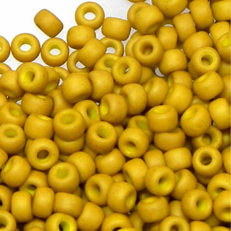 8/0 MIYUKI - rocalla - Opaque Matte Mustard - 1gr. -  - Crystaldreams Abalorios