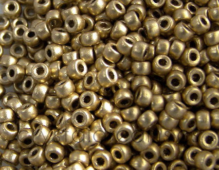 8/0 Matubo Beads - Light Gold Mate - 5 gr. -  - Crystaldreams Abalorios