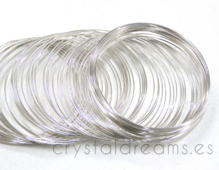 ACERO DE MEMORIA - 55mm - 0,6mm Silver -  - Crystaldreams Abalorios