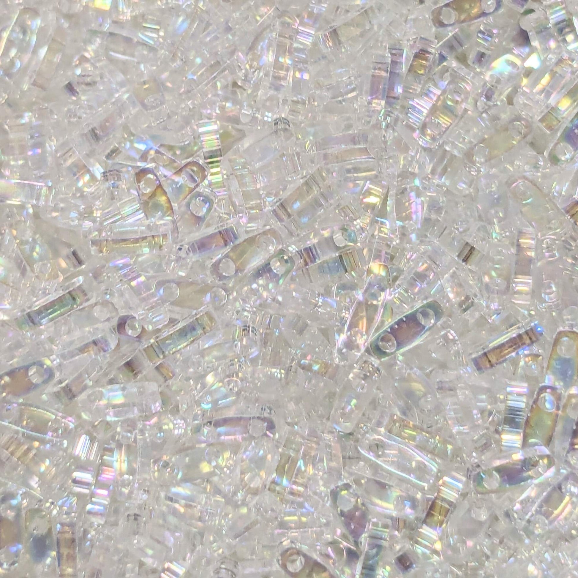 Abalorios miyuki quarter tila Crystal AB