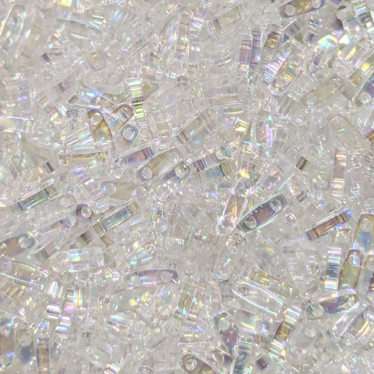 Abalorios miyuki quarter tila Crystal AB