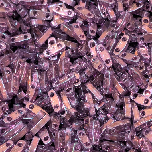 Abalorios Quarter tila Light Amethyst Gold Luster