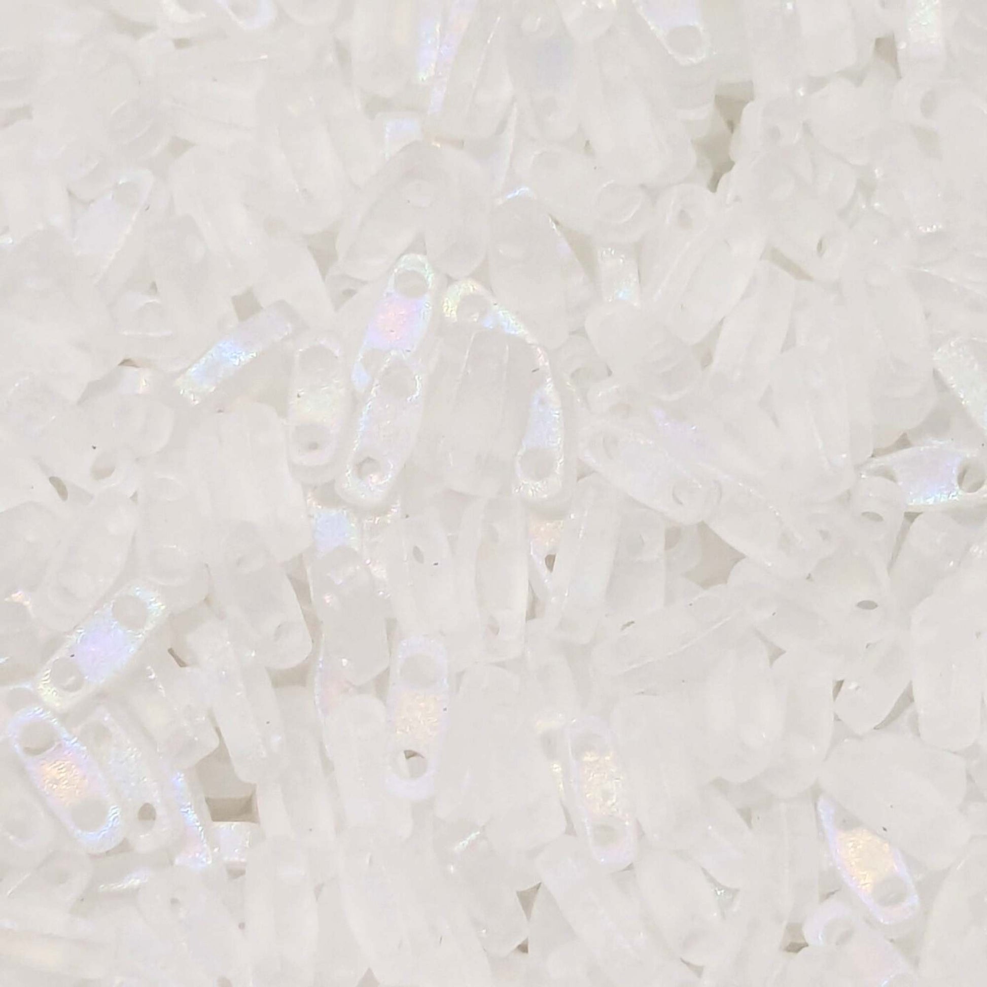 Abalorios Miyuki Tila Quarter Matte Crystal AB