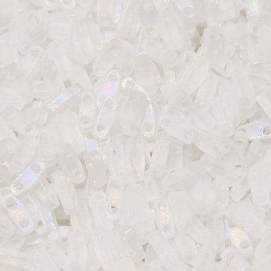 Abalorios Miyuki Tila Quarter Matte Crystal AB