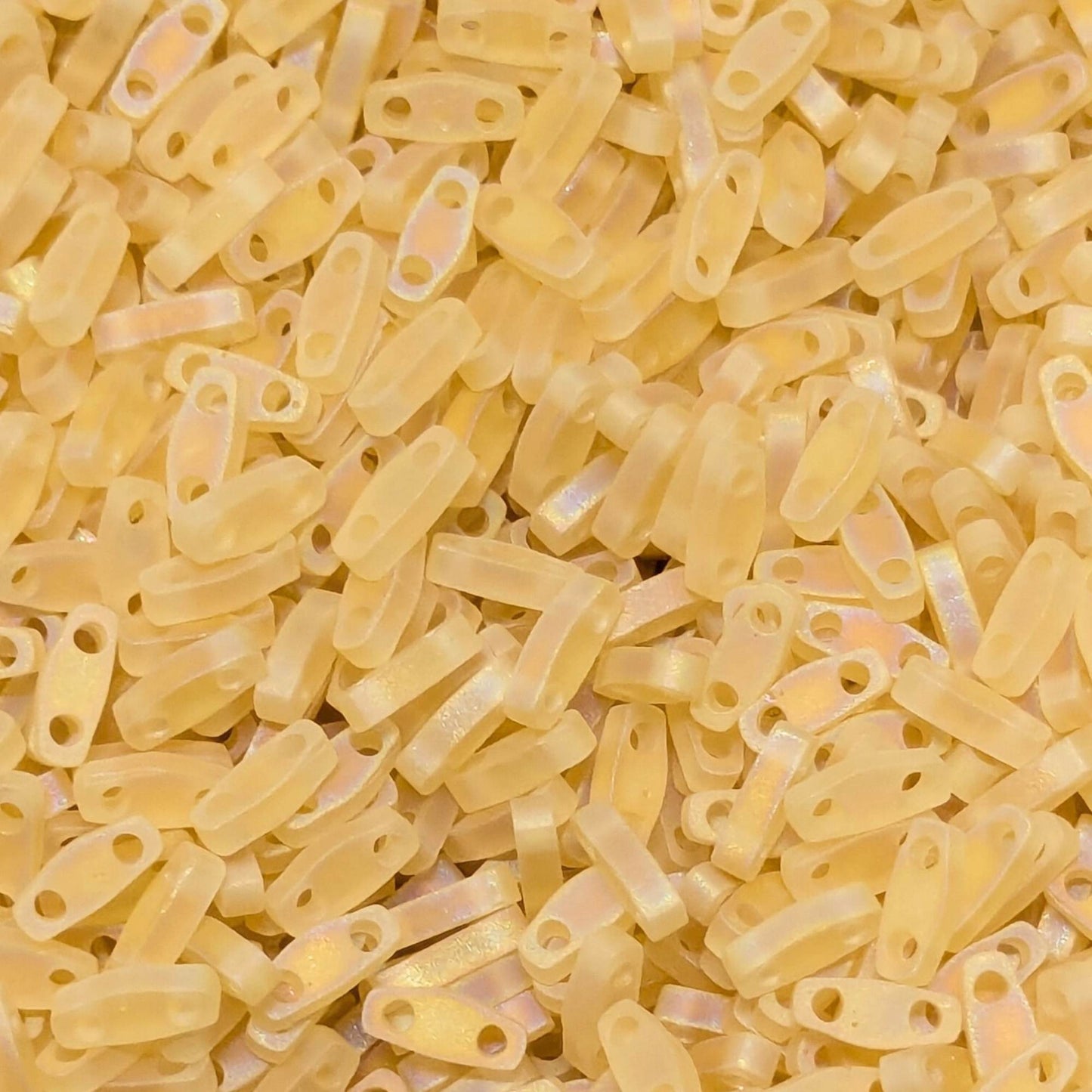 Abalorios Miyuki Quarter Tila Matte Transparent Light Topaz AB