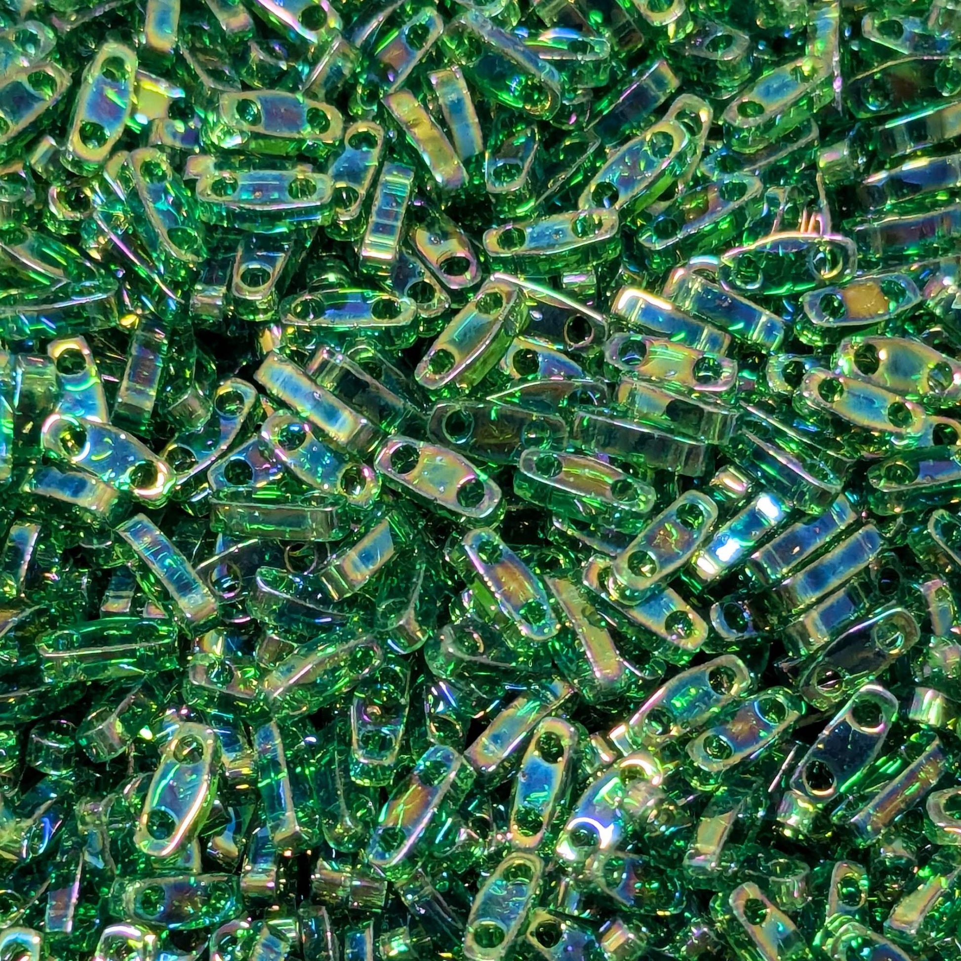 miyuki abalorios quarter tila green ab 