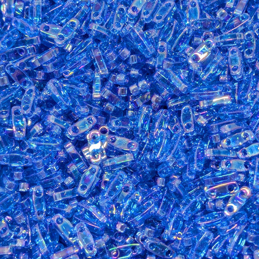 abalorios miyuki quarter tila transparent Light Sapphire AB