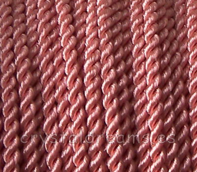 Algodón rayón trenzado 1,5mm - Metal Pink -  - Crystaldreams Abalorios