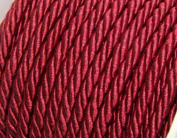 Algodón rayón trenzado 3mm - Dark Red -  - Crystaldreams Abalorios