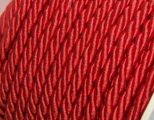 Algodón rayón trenzado 3mm - Red -  - Crystaldreams Abalorios