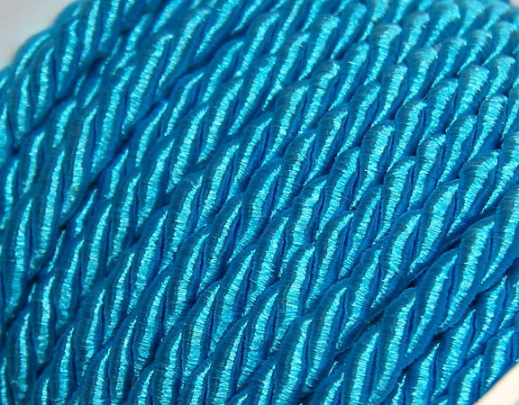 Algodón rayón trenzado 3mm - Turquoise -  - Crystaldreams Abalorios