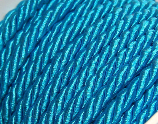 Algodón rayón trenzado 3mm - Turquoise -  - Crystaldreams Abalorios