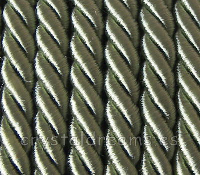 Algodón rayón trenzado 6mm - Metal Green -  - Crystaldreams Abalorios