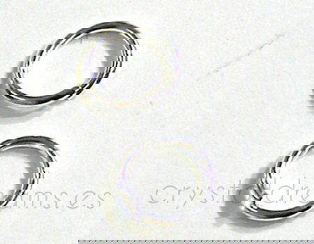 Anilla redonda 12mm Plateada 10 unidades -  - Crystaldreams Abalorios