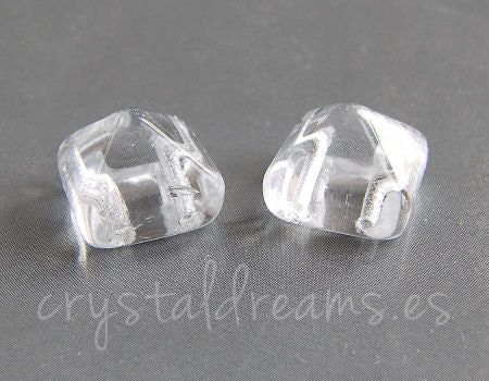 Beadstud Spike 11x11x8mm Agujero:1mm - Crystal -  - Crystaldreams Abalorios