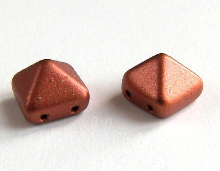 Beadstud Spike 11x11x8mm Agujero:1mm - Red Copper Gold Mate -  - Crystaldreams Abalorios