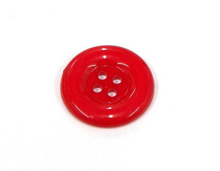 Boton Acrilico 25x3mm - 4 Agujeros de 2mm - Red -  - Crystaldreams Abalorios