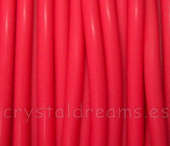 CUERDA DE CAUCHO - 4mm - Agujero:2mm - RED x1mt. -  - Crystaldreams Abalorios