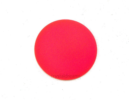 Cabuchon Luna Soft 24mm - Coral Fluo -  - Crystaldreams Abalorios