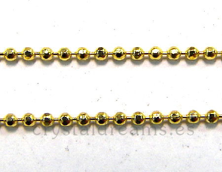 Cadena Bolitas Golden 1mm - Precio x 1 metro -  - Crystaldreams Abalorios