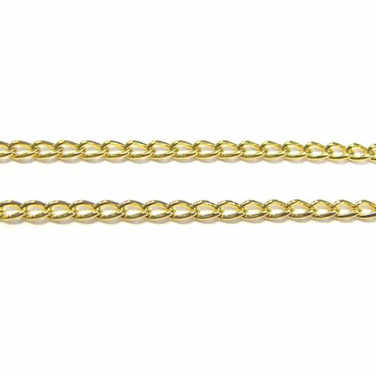 Cadena Malla Gold 5x3mm - Espesor 0,8mm - Precio x 1 metro -  - Crystaldreams Abalorios