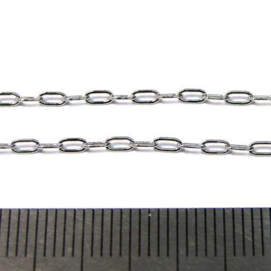 Cadena de Acero Inoxidable 3x1,6x0,4mm - Precio por metro -  - Crystaldreams Abalorios