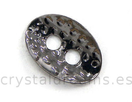 Calabrote 13x10mm - Agujeros: 2,5mm - Black -  - Crystaldreams Abalorios