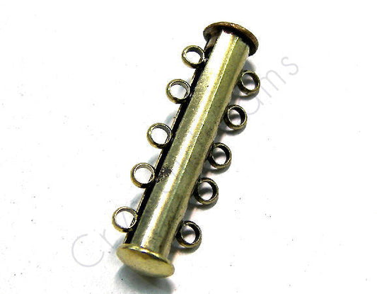 Cierre Magnetico - 10 anillas - 30x7mm - Antique Bronze -  - Crystaldreams Abalorios