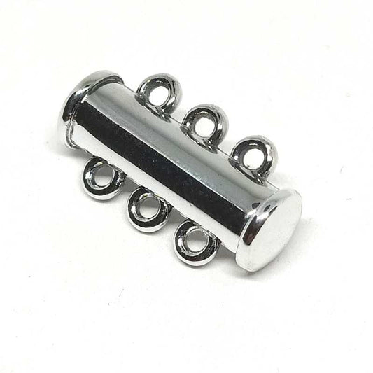 Cierre Magnetico - 6 anillas - 20x5mm - Platinum -  - Crystaldreams Abalorios