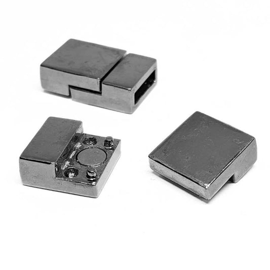 Cierre Magnetico - Platinum 21x14x6mm Agujero: 10x2,5mm -  - Crystaldreams Abalorios