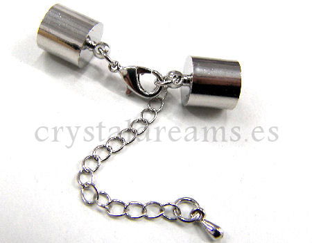 Cierre Mosqueton cadena 42mm - Agujero: 9,5mm  Platinum -  - Crystaldreams Abalorios