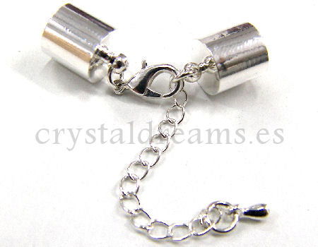 Cierre Mosqueton cadena 42mm - Agujero: 9,5mm  Silver -  - Crystaldreams Abalorios