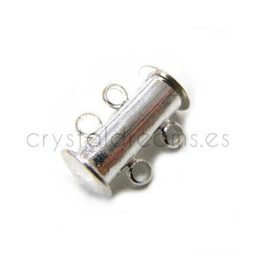 Cierre a Enganche a presión 2 vías 15x6mm - Silver -  - Crystaldreams Abalorios