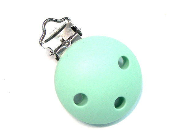 Clip portachupete 35mm - Silicona y acero inoxidable - Mint -  - Crystaldreams Abalorios