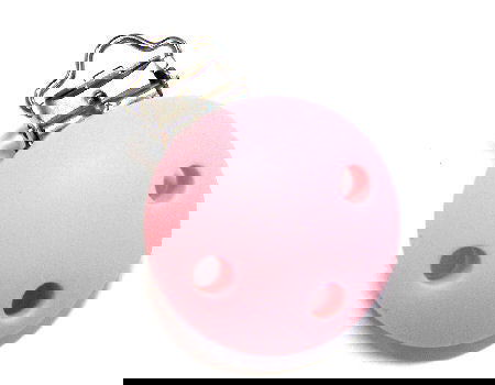 Clip portachupete 35mm - Silicona y acero inoxidable Rose Quartz -  - Crystaldreams Abalorios