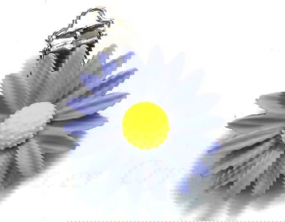 Clip portachupete Flor 48mm Silicona libre de tóxicos Purple -  - Crystaldreams Abalorios