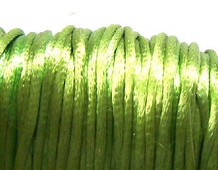 Cola de ratón de Algodón/Rayon 2mm - Apple Green -  - Crystaldreams Abalorios