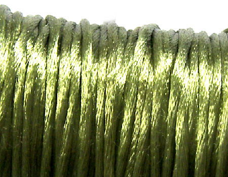 Cola de ratón de Algodón/Rayon 2mm - Dark Olive -  - Crystaldreams Abalorios