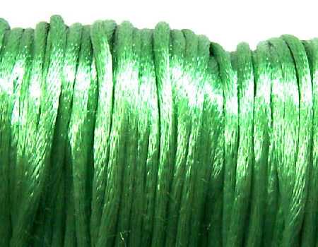 Cola de ratón de Algodón/Rayon 2mm - Emerald -  - Crystaldreams Abalorios